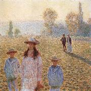 Claude Monet, Landscape with Figures,Giverny